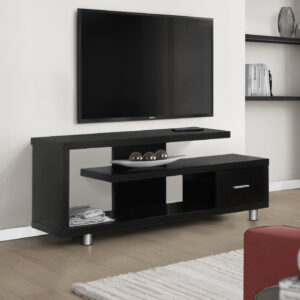 Tv Stand, 60 Inch, Console, Media Entertainment Center, Storage Cabinet, Living Room, Bedroom, Brown Laminate, Contemporary, Modern