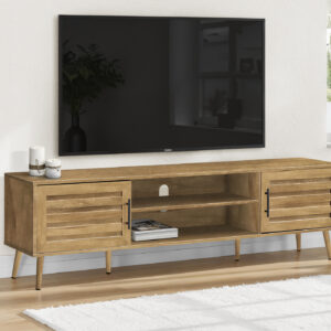 Tv Stand, 72 Inch, Console, Media Entertainment Center, Storage Cabinet, Living Room, Bedroom, Walnut Laminate, Transitional