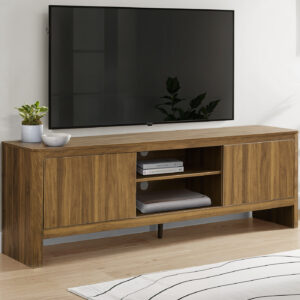 Tv Stand, 72 Inch, Console, Media Entertainment Center, Storage Cabinet, Living Room, Bedroom, Dark Walnut Laminate, Contemporary, Modern