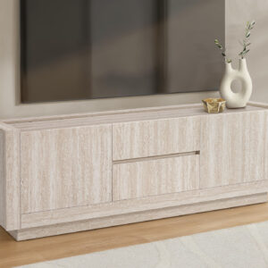 Travertine travertine stone storage tv stand