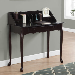 Computer Desk, Home Office, Laptop, Storage Drawers, 36"L, Work, Brown Wood, Traditional