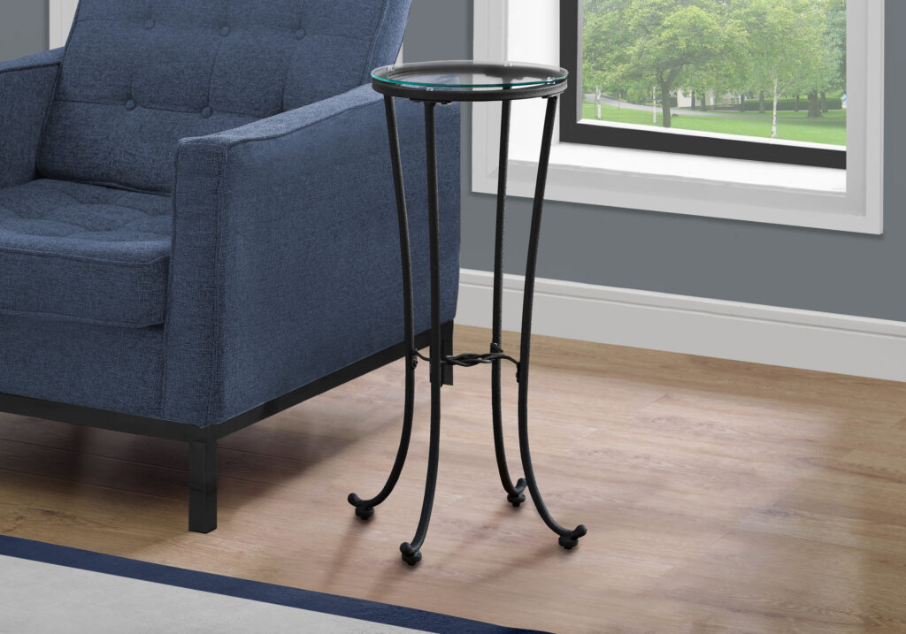 Accent Table, Side, End, Plant Stand, Round, Living Room, Bedroom, Contemporary, Modern