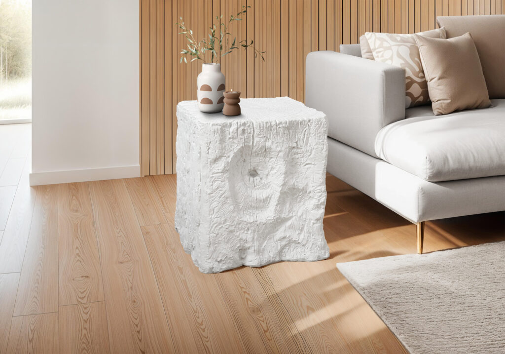 Accent Table, 25″H, Indoor Or Outdoor, End, Nightstand, Side Table, Square, Living Room, Bedroom, White, Contemporary, Modern