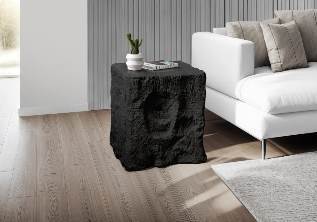 Accent Table, 25″H, Indoor Or Outdoor, End, Nightstand, Side Table, Square, Living Room, Bedroom, Black, Contemporary, Modern