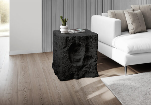 Accent Table, 25″H, Indoor Or Outdoor, End, Nightstand, Side Table, Square, Living Room, Bedroom, Black, Contemporary, Modern