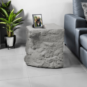 Accent Table, 25"H, Indoor Or Outdoor, Side Table, Nightstand, End, Bedroom, Living Room, Grey, Contemporary, Modern