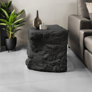 Accent Table, 25"H, Indoor Or Outdoor, Side Table, Nightstand, End, Bedroom, Living Room, Black, Contemporary, Modern