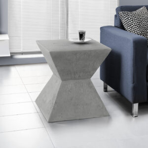 Accent Table, 25"H, Indoor Or Outdoor, Side Table, End, Nightstand, Bedroom, Living Room, Grey, Contemporary, Modern
