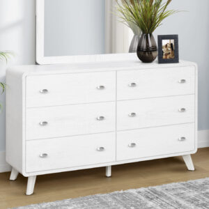 White oak 6 drawer dresser finish bedroom set