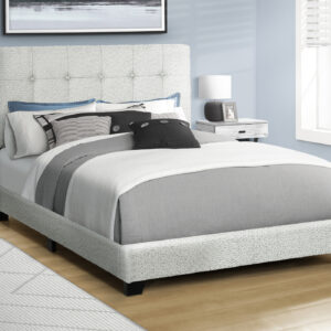 Bed, Full Size, Bedroom, Upholstered, Frame Only, Transitional