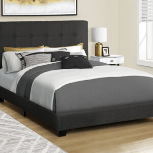 Bed, Full Size, Bedroom, Upholstered, Frame Only, Transitional