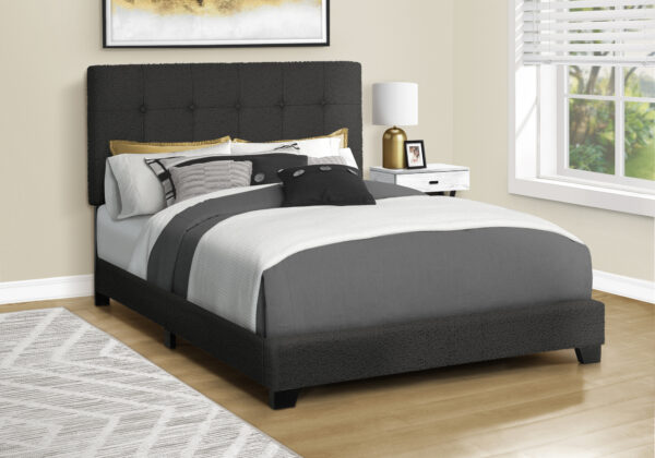 Bed, Full Size, Bedroom, Upholstered, Frame Only, Transitional