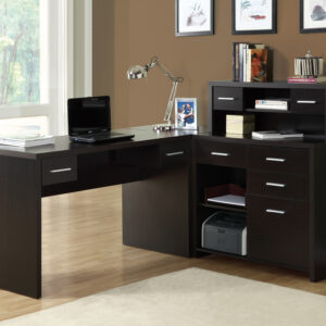 Espresso left or right corner computer desk