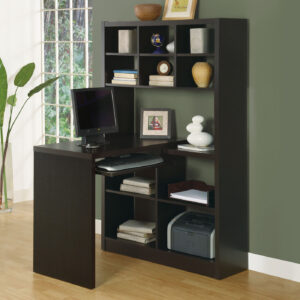 Espresso left or right corner computer desk