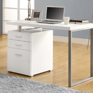 White left or right computer desk
