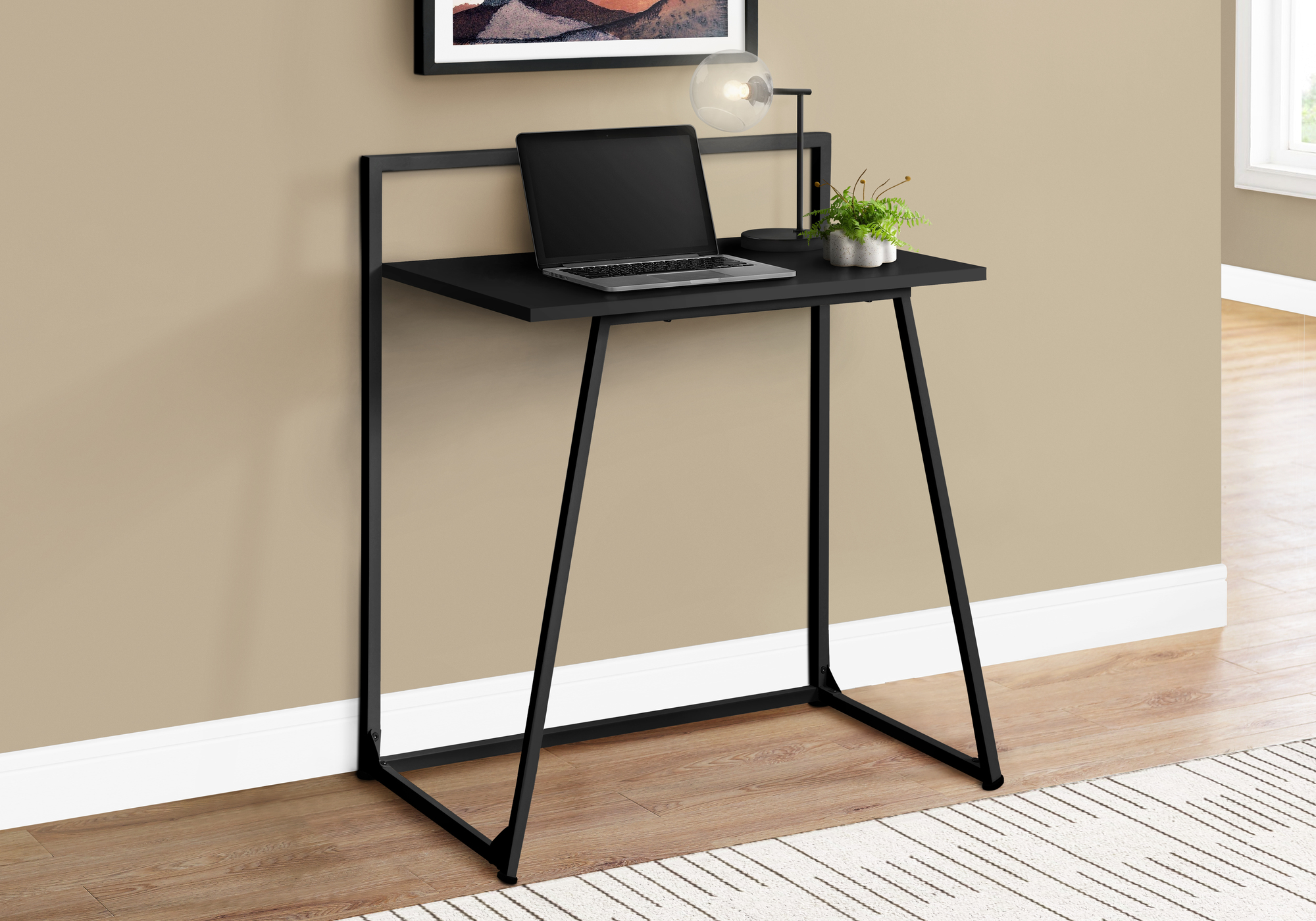 COMPUTER DESK – 30″L / JUVENILE BLACK / BLACK METAL