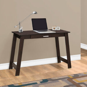 Computer Desk, Home Office, Laptop, Storage Drawers, Work, Brown Laminate, Contemporary, Modern