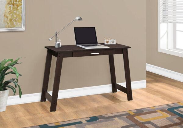 Computer Desk, Home Office, Laptop, Storage Drawers, Work, Brown Laminate, Contemporary, Modern