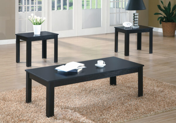 Black 3-piece table set