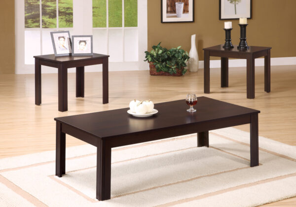 Espresso 3-piece table set