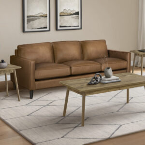 Table Set, 3pcs Set, Coffee, End, Side, Accent, Living Room, Light Brown Laminate, Mid Century, Modern