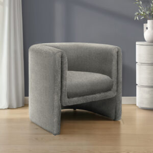 Accent Chair, 29"H, Upholstered, Living Room, Bedroom, Light Grey Fabric, Contemporary, Modern