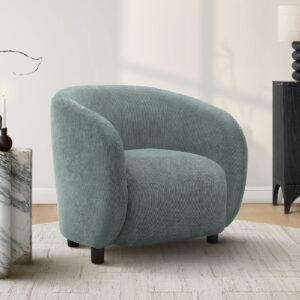 Accent Chair, 29"H, Upholstered, Living Room, Bedroom, Green Fabric, Contemporary, Modern