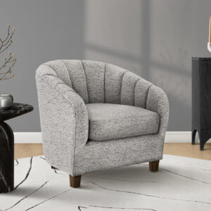 Accent Chair, 31"H, Upholstered, Living Room, Bedroom, Silver Fabric, Contemporary, Modern, Transitional