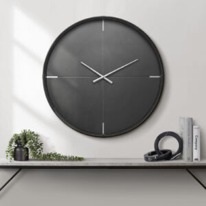 Clocks, 30" Round, Large Oversized, Wall Clock, Black, Contemporary, Modern
