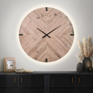 Clocks, 30" Round, Large Oversized, Wall Clock, Brown, Contemporary, Modern