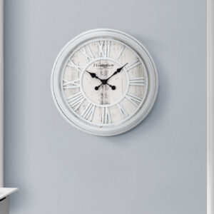 Clocks, 20" Round, Wall Clock, Grey, Transitional