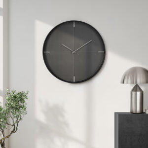 Clocks, 20" Round, Wall Clock, Black, Contemporary, Modern