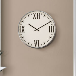 Clocks, 20" Round, Wall Clock, Black, White, Modern