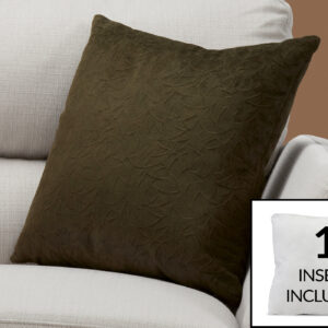 Pillows, 18 X 18 Square, Insert Included, Decorative Throw, Accent, Sofa, Couch, Bedroom, Green Hypoallergenic Polyester, Modern
