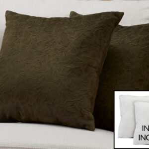 Pillows, Set Of 2, 18 X 18 Square, Insert Included, Decorative Throw, Accent, Sofa, Couch, Bedroom, Green Hypoallergenic Polyester, Modern