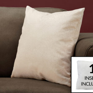 Pillows, 18 X 18 Square, Insert Included, Decorative Throw, Accent, Sofa, Couch, Bedroom, Beige Hypoallergenic Polyester, Modern
