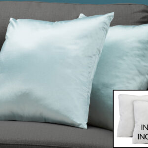 Pillows, Set Of 2, 18 X 18 Square, Insert Included, Decorative Throw, Accent, Sofa, Couch, Bedroom, Blue Hypoallergenic Polyester, Modern