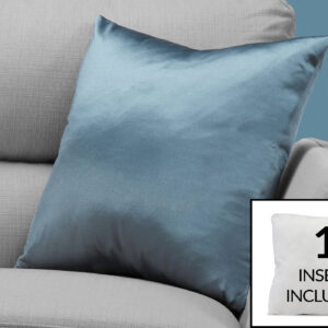 Pillows, 18 X 18 Square, Insert Included, Decorative Throw, Accent, Sofa, Couch, Bedroom, Blue Hypoallergenic Polyester, Modern
