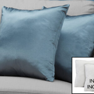 Pillows, Set Of 2, 18 X 18 Square, Insert Included, Decorative Throw, Accent, Sofa, Couch, Bedroom, Blue Hypoallergenic Polyester, Modern