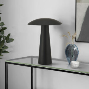 Lighting, 12"H, Led, Table Lamp, Black Metal, Contemporary