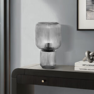 Lighting, 15"H, Table Lamp, Clear Glass, Contemporary