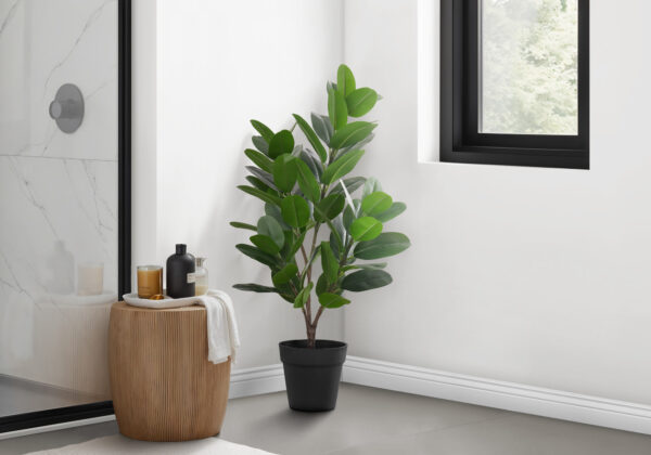 Artificial Plant, 28″ Tall, Garcinia Tree, Indoor, Faux, Fake, Floor, Greenery, Potted, Real Touch, Decorative, Green Leaves, Black Pot