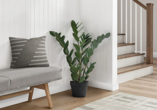 Artificial Plant, 29″ Tall, Zz Tree, Indoor, Faux, Fake, Floor, Greenery, Potted, Real Touch, Decorative, Green Leaves, Black Pot