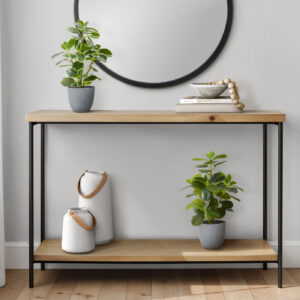Artificial Plant, 14" Tall, Ficus, Indoor, Faux, Fake, Table, Greenery, Potted, Set Of 2, Decorative, Green Leaves, Grey Pots