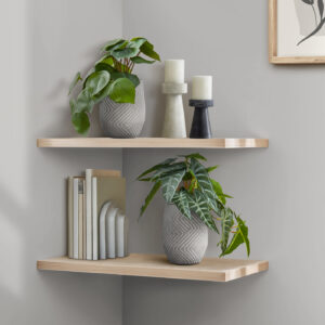 Artificial Plant, 8" Tall, Alocasia, Indoor, Faux, Fake, Table, Greenery, Potted, Set Of 2, Decorative, Green Leaves, White Cement Pots