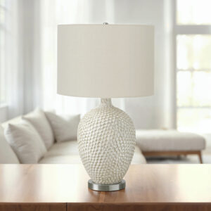 Lighting, 28"H, Table Lamp, Cream Ceramic, Ivory / Cream Shade, Contemporary
