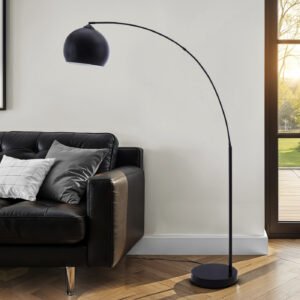 Lighting, 74"H, Floor Lamp, Black Metal, Contemporary
