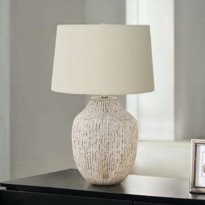 Lighting, 26"H, Table Lamp, Cream Ceramic, Ivory / Cream Shade, Transitional