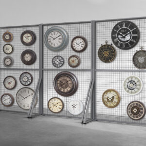 Silver panel only wall decor display rack