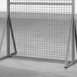 Grey 2-piece support legs only wall decor panel display rack